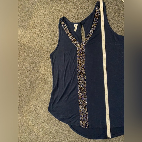 Studio Y beaded tank blue M - Picture 4 of 15